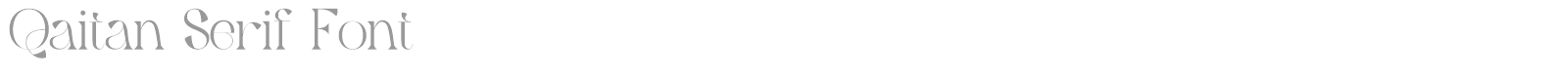 Qaitan Serif font preview